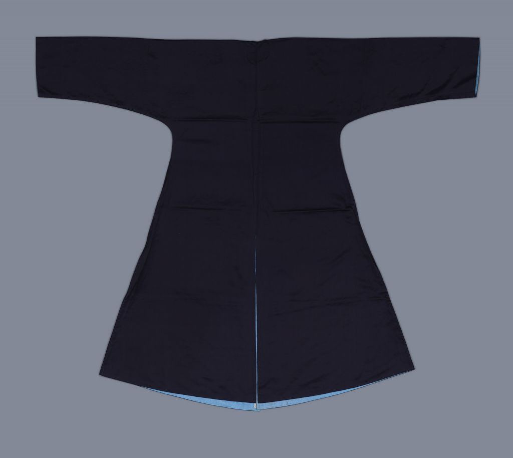 图片[2]-Stone Blue Satin Regular Coat-China Archive